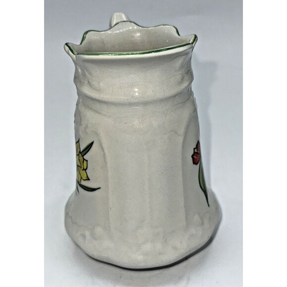 Vintage James Kent Spring Star Floral Hand Painted Small Pitcher/Vase Summer 5” - Picture 8 of 13